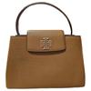 Britten Moose Brown Logo Gold Hardware Leather Shoulder Crossbody Tote Medium Women's Moose Brown 140972-909 Package