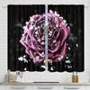 Crystal Rose Patterned Printed Curtains Bedroom Living Room Home Decoration Made Of Polyester Great Decor