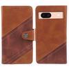 For Google Pixel 8a Wallet Phone Case PU Leather Splicing Mobile Cover Dustproof Shell