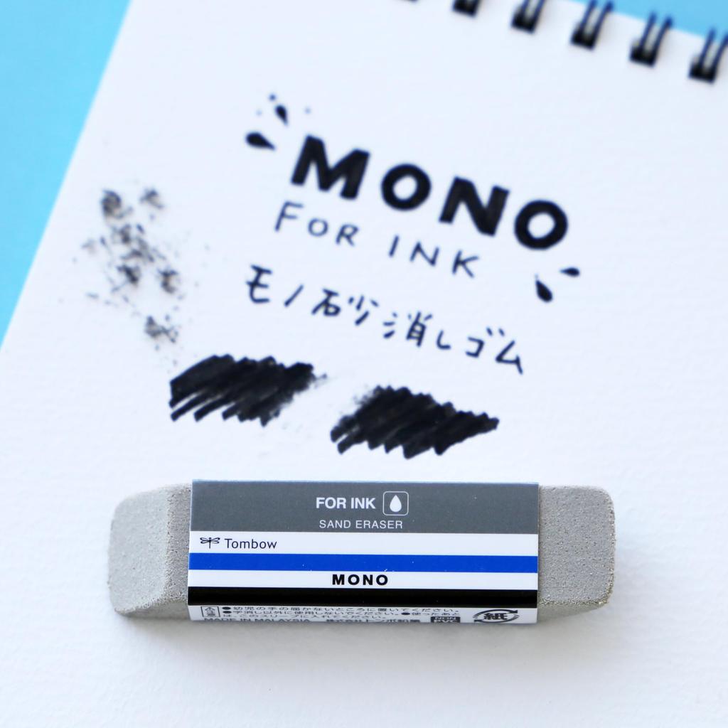 Tombow MONO Sand Rubber Ink and Pencil 40 Erasers, Compatible, Pieces, ES-510B-40P
