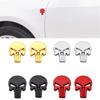 1Pairs 3D Metal Skull Car Fender Side Emblem Decal Badge Waterproof Sticker Automobiles Motorcycle Styling Accessories