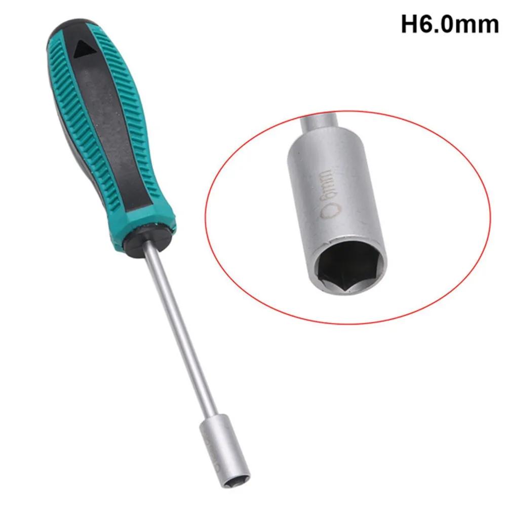 3-6mm Metal Screwdriver Hex Key Socket Screwdriver Socket Screwdriver Hand Hex Nut Key Hexagonal Screw Driver Repair-Tools