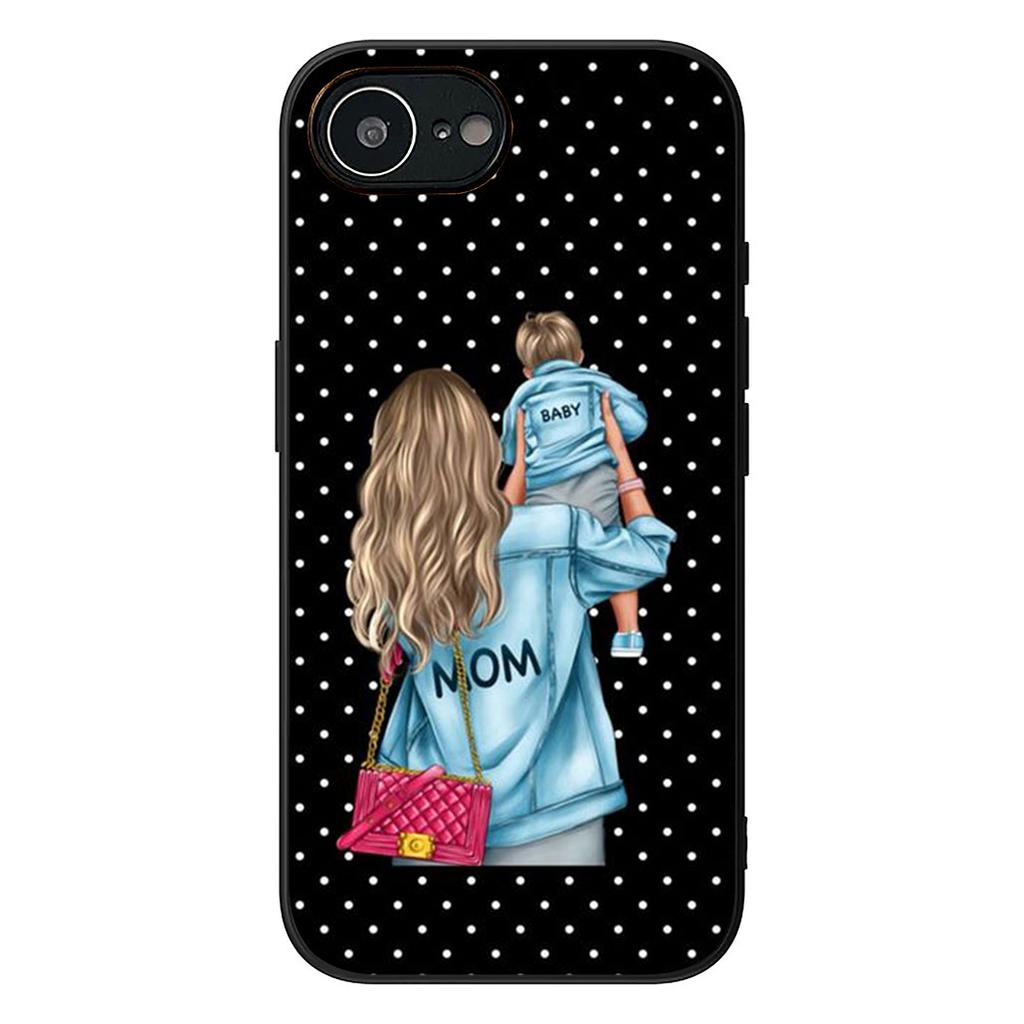 Family Boy Woman Baby Girl Mom Phone Case for Samsung Galaxy A06 A05 A14 A50 A51 A52 A12 A13 A23 A70 A07 A25 A26 A72 A56 Cover