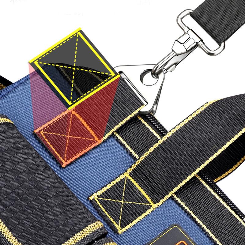 Arrizo Multi-Function Tool Bag Thickened Plumber Canvas Hardware Tool Bag Electrician Bag Storage Bag Carpenter