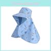 Childrens Wide Brim Sun Hat With Breathable Cotton And Uv Block For Beach
