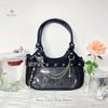 Y2k Fashion Women Shoulder Bag Cute Sweet Ita Bag Lolita Girls Transparent Pocket DIY Display Handbag Fashion Underarm Bag Purse