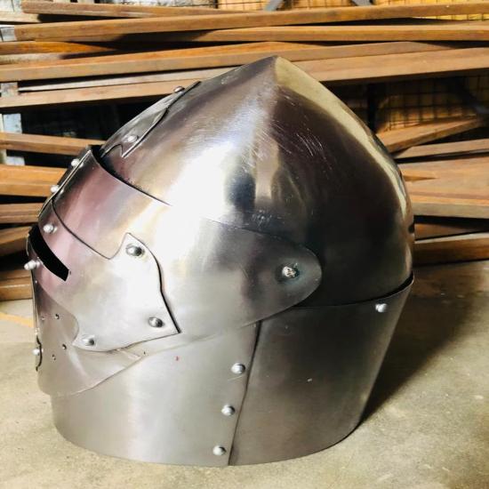 Medieval Barbuta Visor Helmet, Knight Helmet, Warrior Helmet, Best gift, Home Decor item