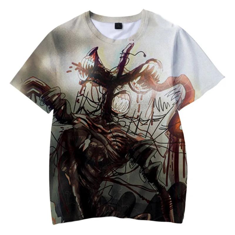 Kids Horror Siren Head 3D Printed T Shirt Toddler Cartoon T-Shirt Boys Girls Teens Anime Tee Tops Summer 4-20Y Children Clothes