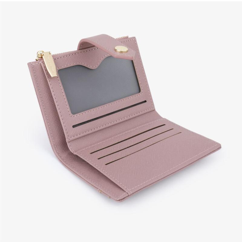Nuova Moda Portafogli da Donna con Figura a Croce PU di Alta Qualità Corto Portamonete per Contanti e Monete Porta Carte da Donna Pochette Borsa per Soldi Regalo Sorpresa per la Fidanzata