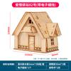 1:Casă Prefabricată din Lemn, Model Kit de Asamblare DIY, Constructor din Lemn, Materiale de Arhitectură, Scara 1:50