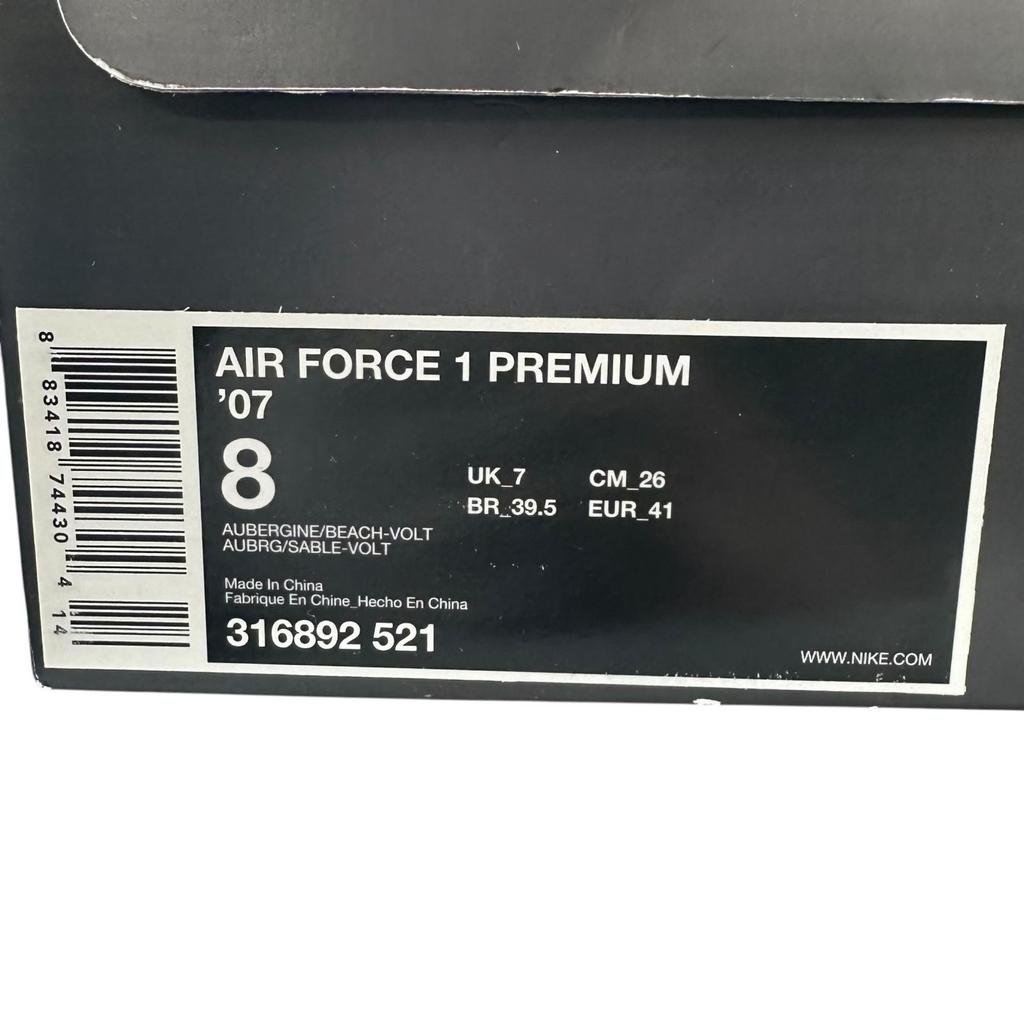 Pristine NIKE Low cut sneakers Air Force 1 Low Premium Bobbito purple mens 26cm Used