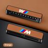 Leather Car Temporary Parking Card Phone Number Card Plate For BMW M Emblem E46 E36 E34 F10 E90 F30 E60 F30 E53 E30 E92 E87 YA6