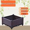 Contemporary Rectangular Outdoor Flower & Vegetable Planter Box