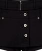 ROCKCAKE Front Button Wrap Skirt Shorts - Black