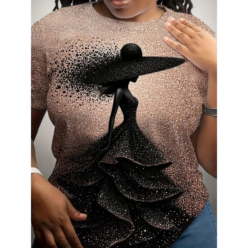 Streetwear Punk Style Graphic Tee Women - Comfortable Breathable Casual Round Neck Short Sleeve Top