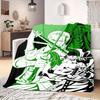 Roronoa Zoro Print Blanket Warm Comfortable Flannel Blanket Suitable for Bedrooms,Sofas, Beds,Chairs,Travel -QIAO124