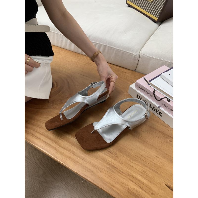 Xia Po Heel Flip-Flops Sandals Lazy Wearing Half Slippers Vacation Women S Sandals 35 5550₽