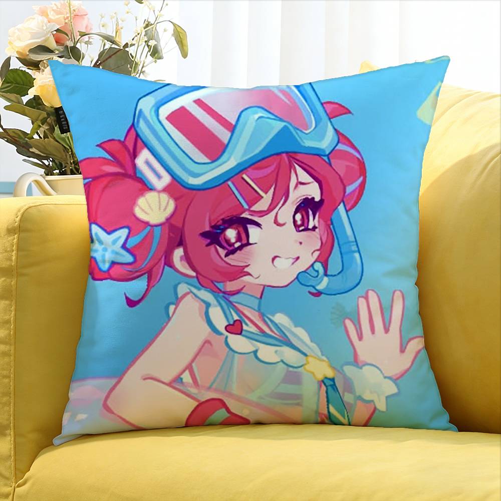 Game Marija Rin Muse Dash   Various Sizes Square Pillow Case For Car Home Bedchamber Decor
