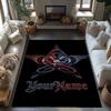 Gothic Illustrations Customize Text Area Rug Suitable for Dining Room Living Rooms Kitchen Playrooms Antislip Carpet Decorate Offices