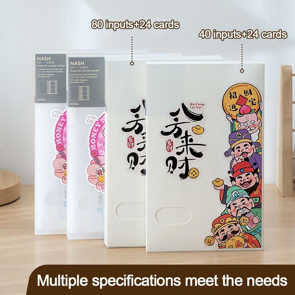 

Waterproof Deposit Collection Book Transparent Inner Page Money Collection Book 2