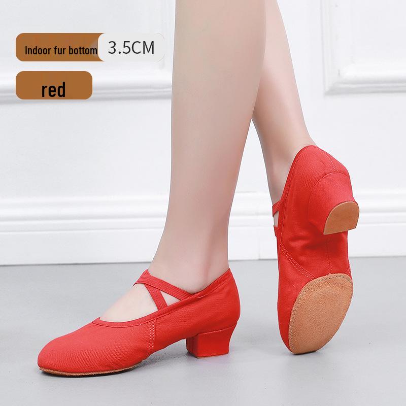 

Взрослая обувь для квадратного танца из коровьей кожи на каблуке для использования в помещении и на улице 38