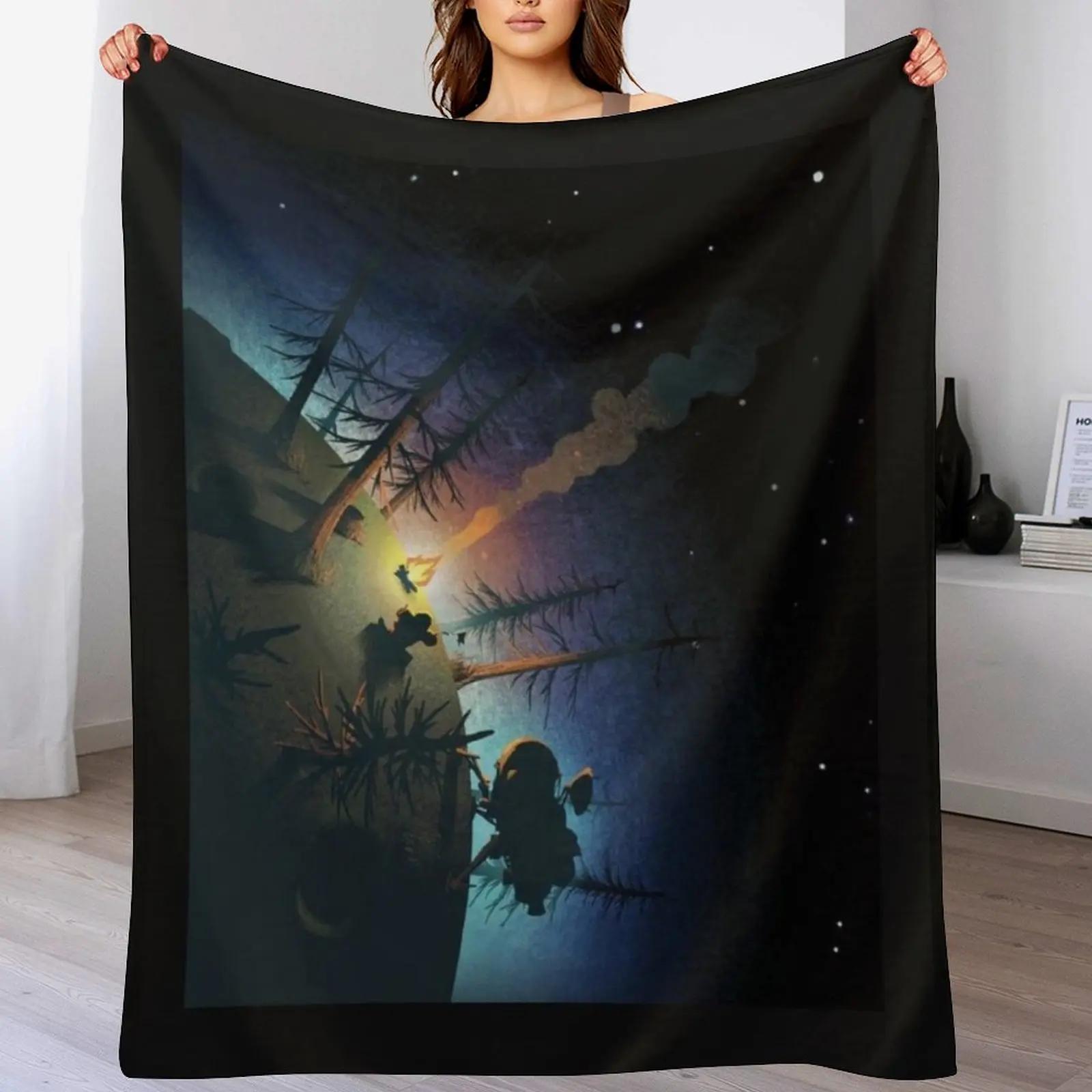 Outer Wilds Throw Blanket Cozy Throw Blanket for Bed Sofa Chair 75X95CM