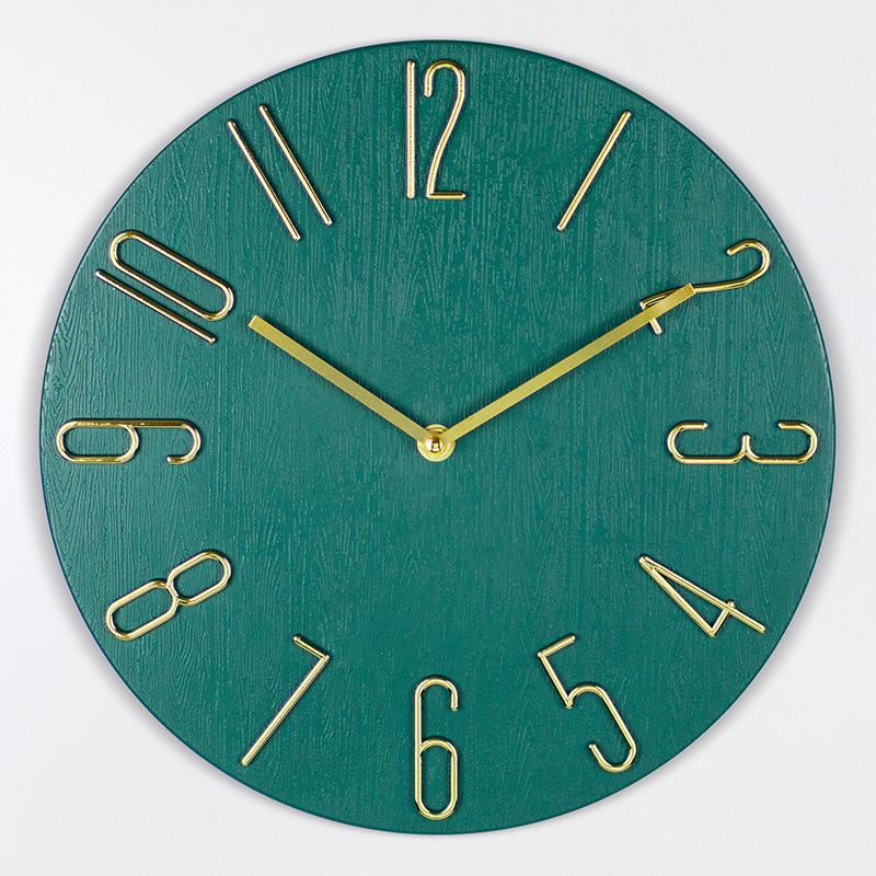 30cm Silent Quartz Wall-Mounted Clock for Living Room