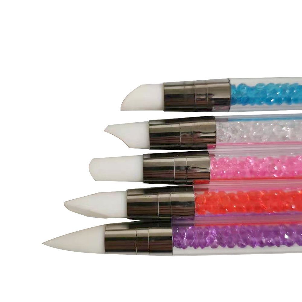 Tool Dotting Nail Art Pen DIY Silicone Nail Brush Painting Brushes Carving Pen Sculpture Pen