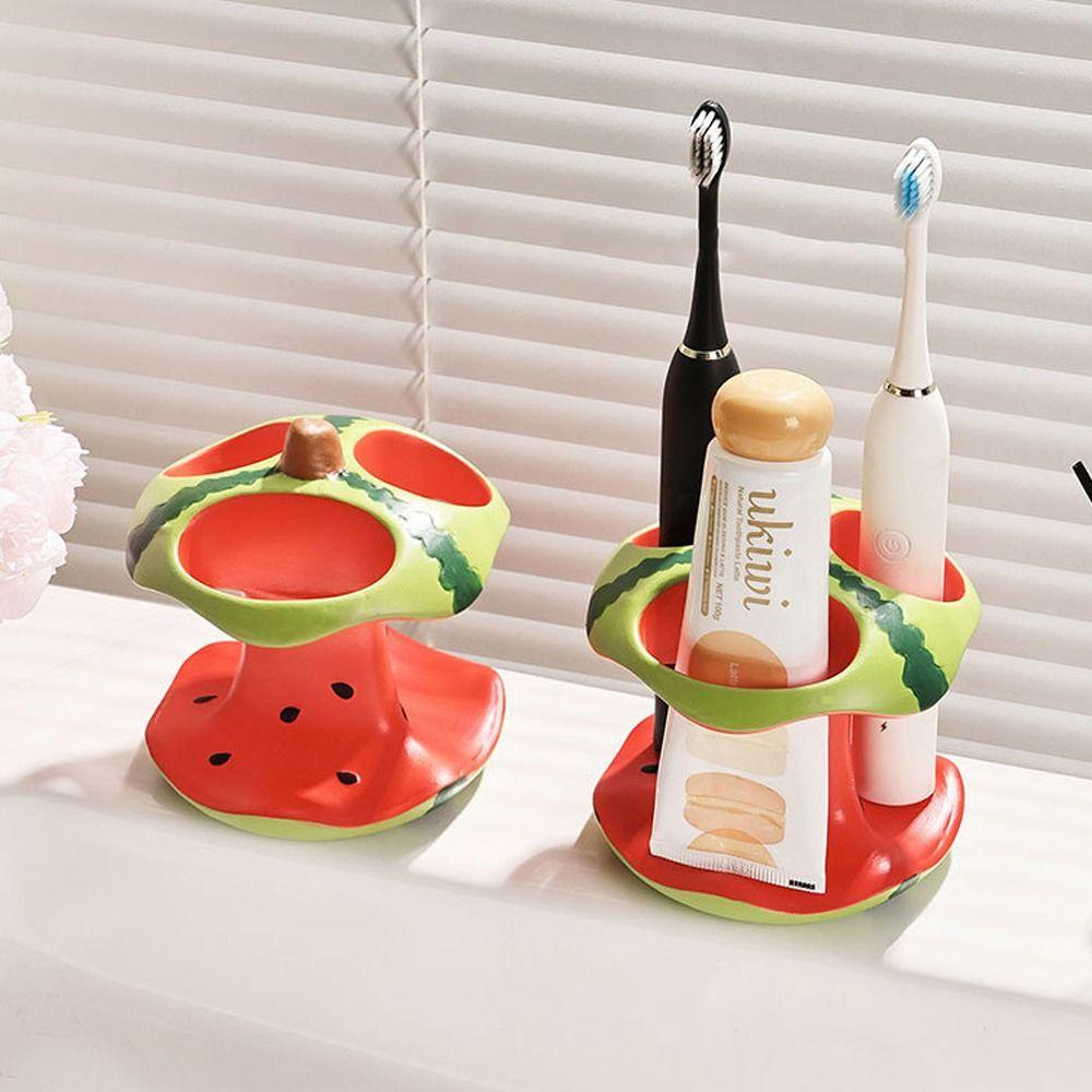 Ceramic Toothbrush Storage Rack 3 Holes Electric Toothbrush Holder  Bathroom Sink