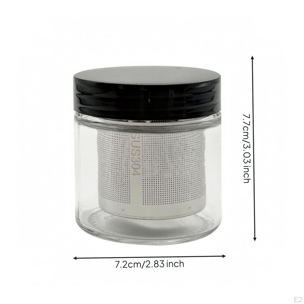 Watch Parts Cleaning Jar | RustResistant 304 stainless steel Steel, Secure Screwon Lid, Jewelry