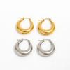Joolim PVD 18K Gold Plated Hollow Circle Hoop Earring for Women Stainless Steel Fashion Jewelry