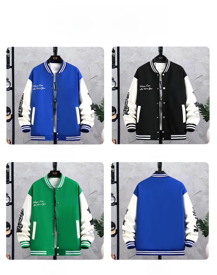 Herren- und Paare-Trendige Baseballjacke mit lockerem Schnitt für Frühling, Herbst und Winter