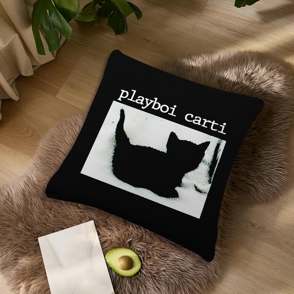 Rapper Playboi Carti Musik Whole Lotta Red Für Schlafzimmer Auto Café Raum Weich und Wohnzimmer Sofa Dekorative Kissenhülle Ca