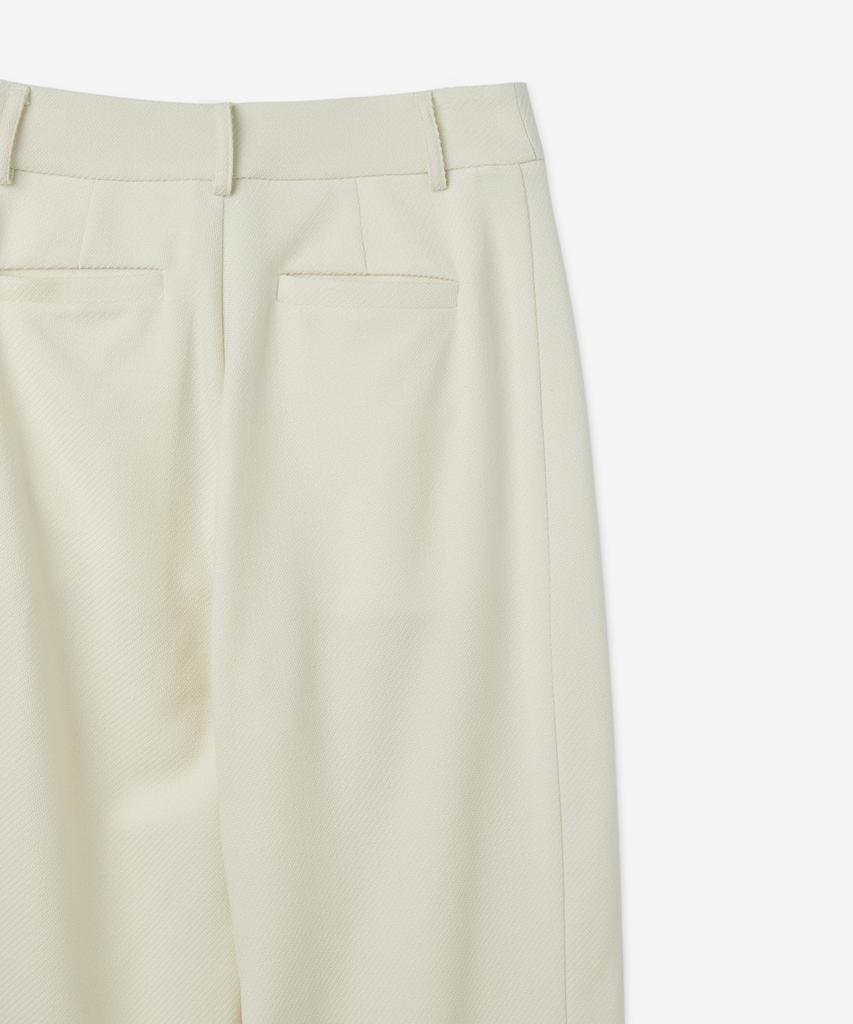 WOERA Wide Leg Cotton Pants - Off-White / N1029Offwhite