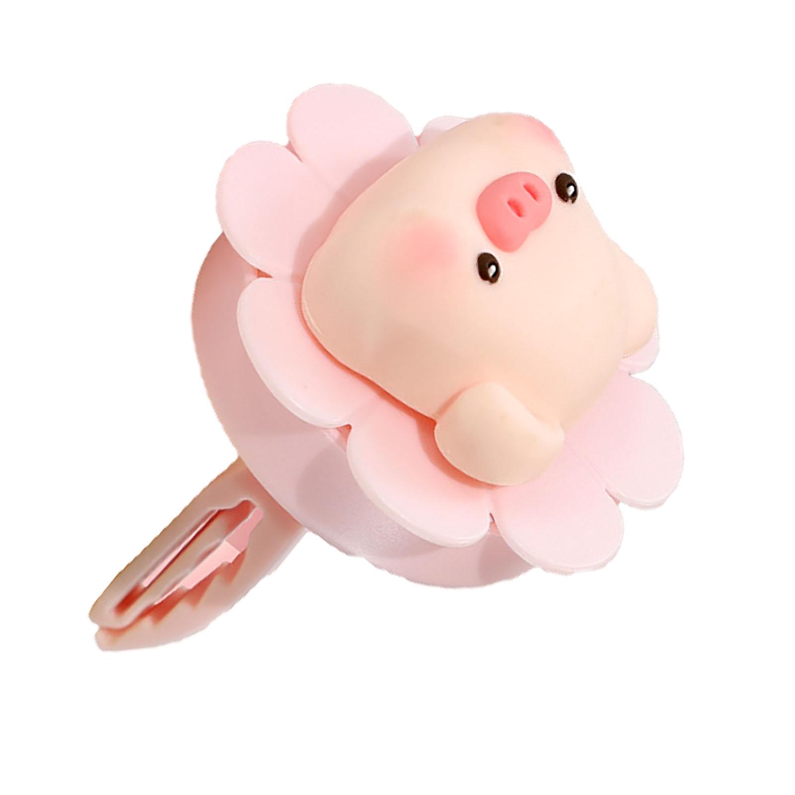 

Car Air Outlet Vent Freshener Cute Litte Flower Rotation Fan Car Vent Clip Fragrance Diffuser for Car Interior Decor Pig