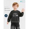 Yidian Boys' Fleece-Lined Crewneck Sweatshirt 2026 Autumn New Style Warm Thickened Inner Layer Top for Older Children