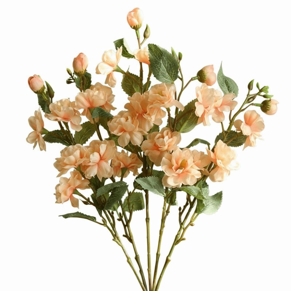 45CM Length Artificial Camellia Flower Silk Material Flower Arrangement  Wedding Decoration