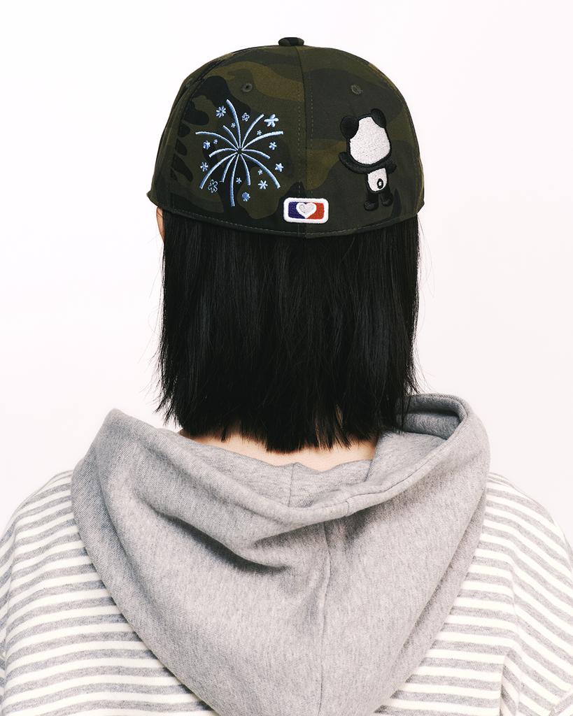 THEMUSEUMVISITOR Panda Embroidery Cap (Camo)