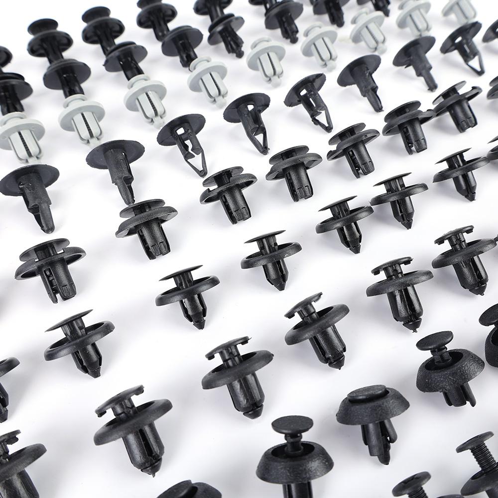 Car Fastener Clip Fender Push Retainer Pin Rivet Bumper for Door Trim Panel Retainer Fastener Kit 100pcs Set Car Accessories