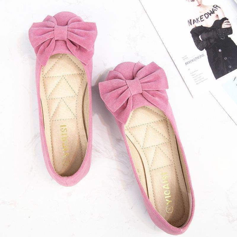 Doudou shoes ladyshoes spring and autumn shallow mouth large size maternity shoes soft sole work shoes flat sole single shoes