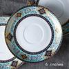 Light Luxury Circular Ceramic Plate High End Restaurant Steak Flat Plates Delicious Dishes Plate  Exquisite Household Tableware