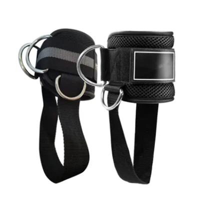 1 Pair Ankle Straps for Cable Machine Fitness Hook and Loop Ankle Cuffs with Reinforced D Rings for