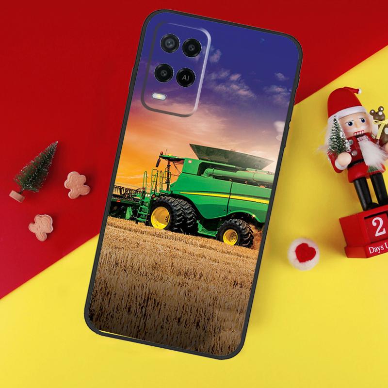Farm Vehicle Tractor For OPPO A53 A5 A9 A38 A78 A58 A79 A15 A17 A57 A77 A16 A76 A96 A52 A72 A94 A74 A54S Case