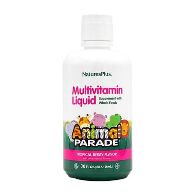 Animal Parade Multivitamine lichide cu aromă de fructe de pădure tropicale, 30 fl oz