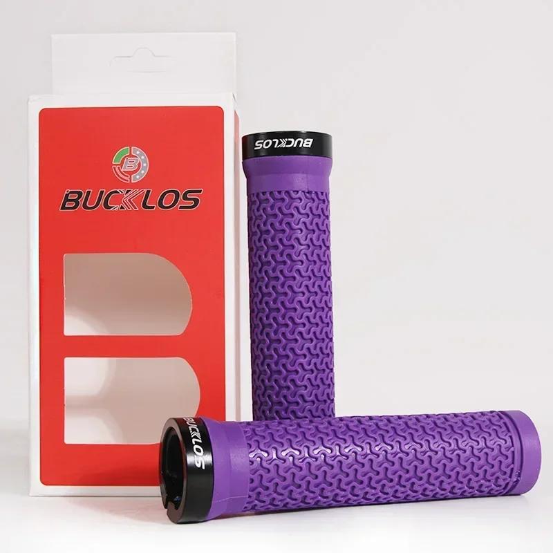 BUCKLOS Bicycle Grips Integrated Rubber Anti-slip Mtb Handlebar Cover Lock on Mountain Bike Handle Bar Cuffs BMX Cycling Parts
