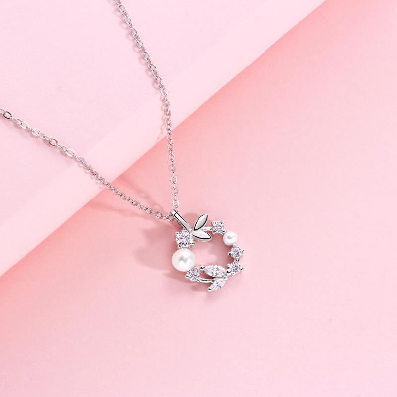 Original Lucky Pearl Wreath Necklace Female Niche Design Temperament Mori Ins Style Accessories Premium Durable