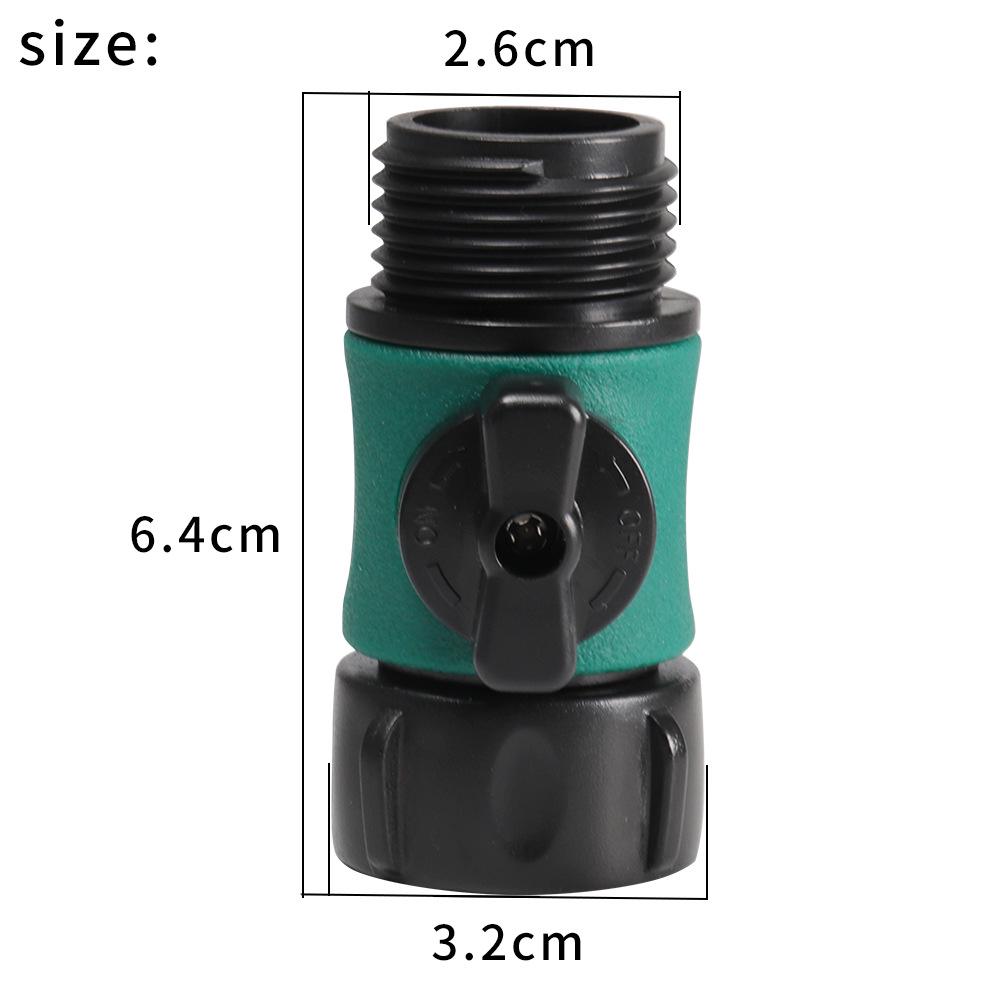 Garden Hose Nozzle with Switch & Single-Valve Connector