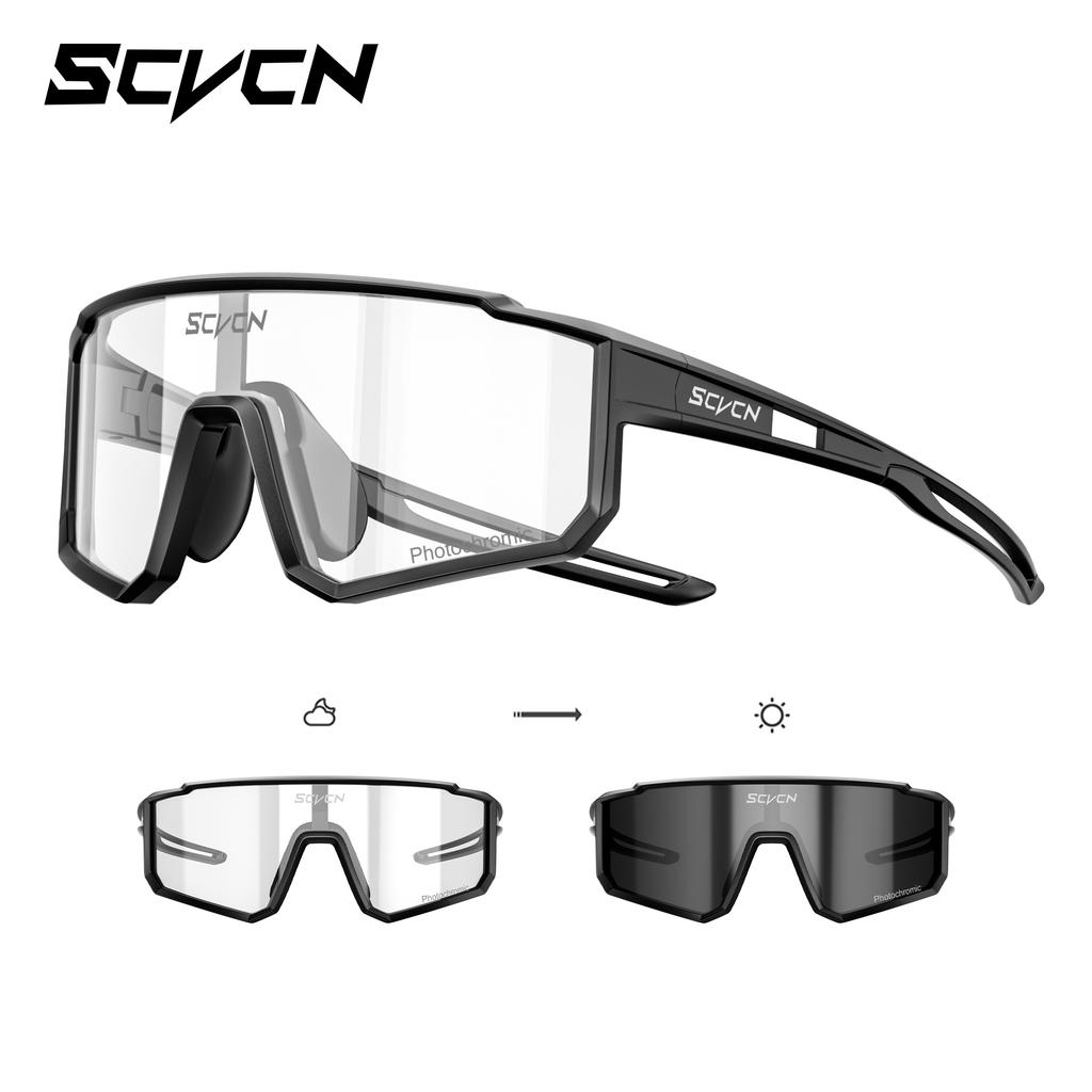SCVCN 5-16 Years Children Photochromic Cycling Glasses Outdoor Sports Sunglasses Kids MTB Bikes Eyewear Boys Girls UV400 Goggles