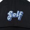 LOLONG Golf Needlepoint Hat (Black)
