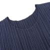 PLEATS PLEASE Excellent condition Alice Neck Pleated Blouse, Women's, Navy, Size 3, PP36JK601 tops 3 NavyUsed